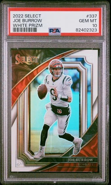 2022 Panini Select Joe Burrow White Prizm #337 card image