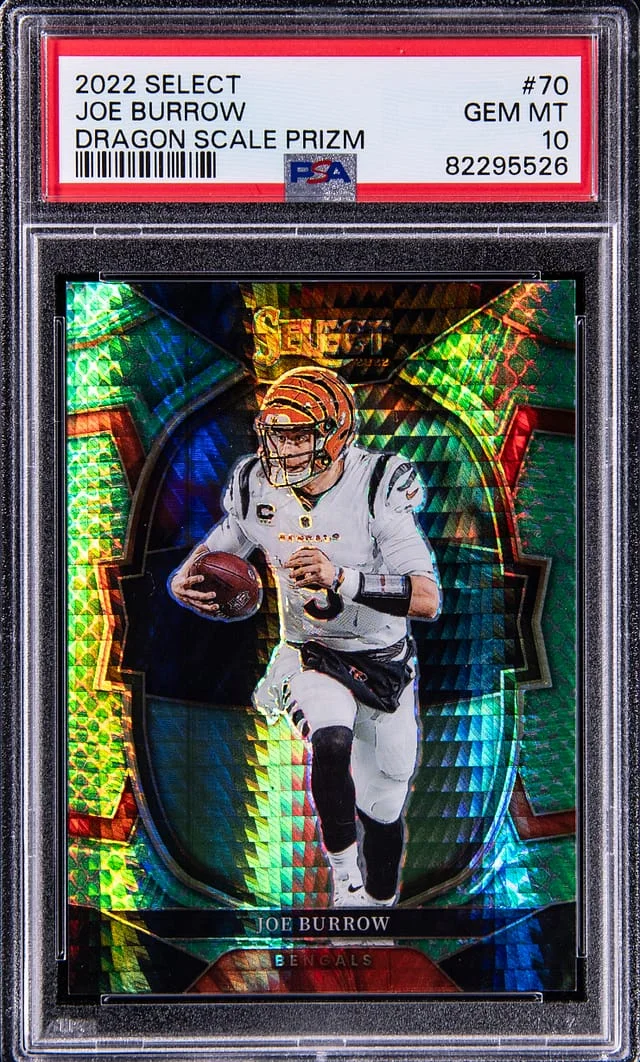 2022 Panini Select Joe Burrow Maroon Prizm #70 card image