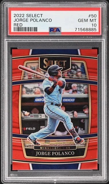 2022 Panini Select Jorge Polanco Red Prizm #50 card image
