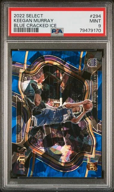 2022 Panini Select Keegan Murray Blue Cracked Ice #294 card image