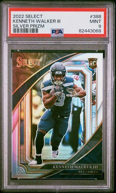 2022 Panini Select Kenneth Walker III Silver Prizm #388 card image