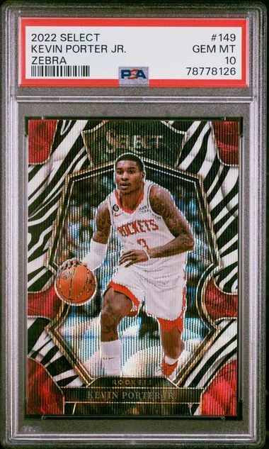 2022 Panini Select Kevin Porter Jr. Zebra #149 card image