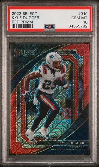 2022 Panini Select Kyle Dugger Red Prizm #319 card image