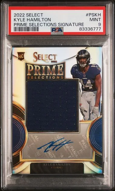 2022 Panini Select Kyle Hamilton Prime Selections Signatures #PSKH card image