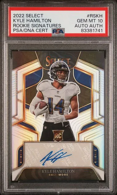 2022 Panini Select Kyle Hamilton Signatures #RS-KH card image