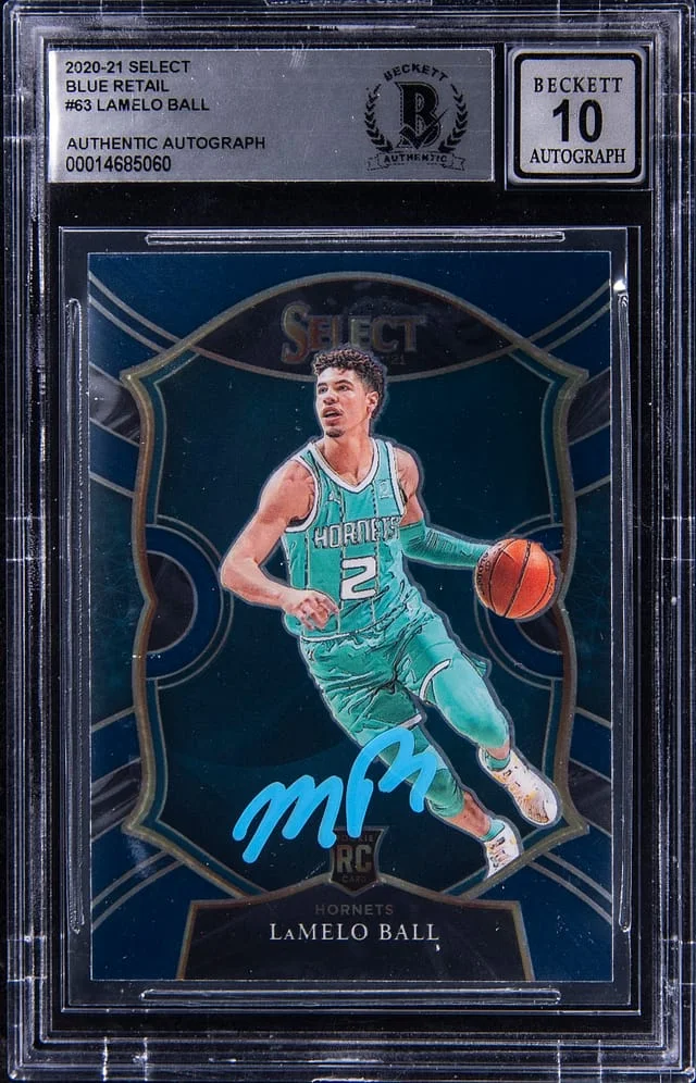 2022 Panini Select LaMelo Ball Blue Retail #63 card image