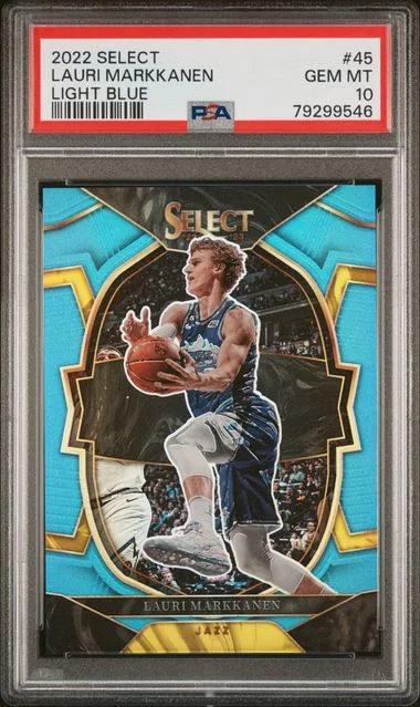 2022 Panini Select Lauri Markkanen Light Blue #45 card image