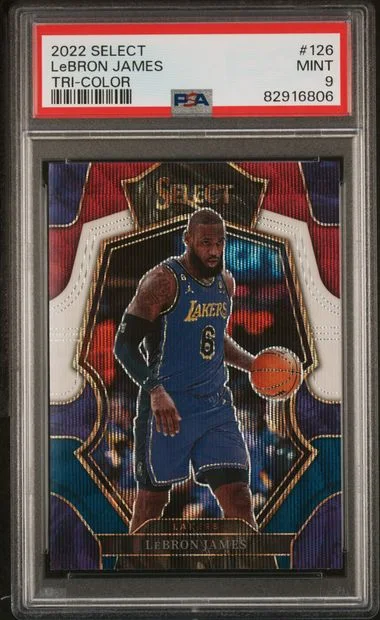 2022 Panini Select LeBron James Tri-Color #126 card image