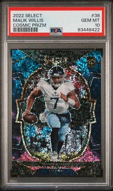 2022 Panini Select Malik Willis Cosmic Prizm #38 card image