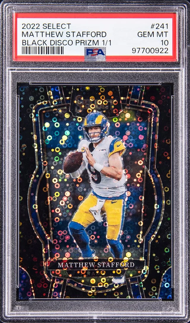 2022 Panini Select Matthew Stafford Emerald Prizm #241 card image