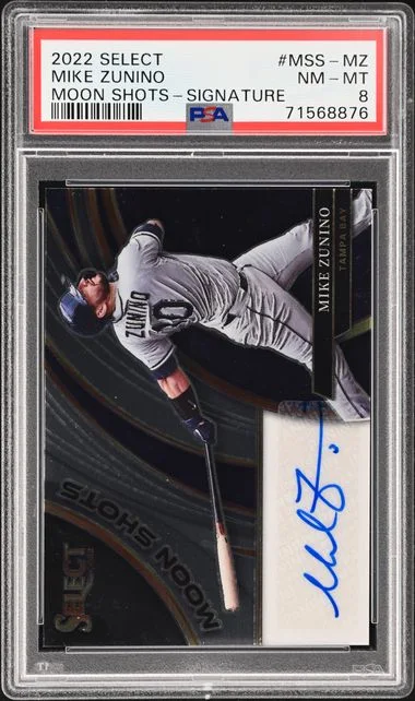 2022 Panini Select Mike Zunino Moon Shots Signature #MSS-MZ card image