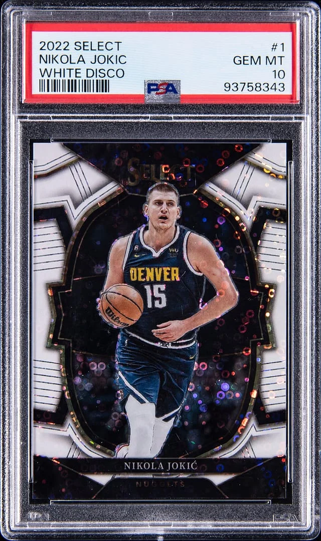 2022 Panini Select Nikola Jokic White #1 card image
