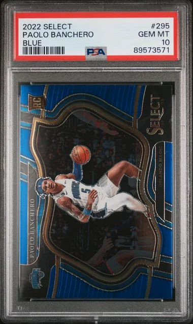 2022 Panini Select Paolo Banchero Blue #295 card image
