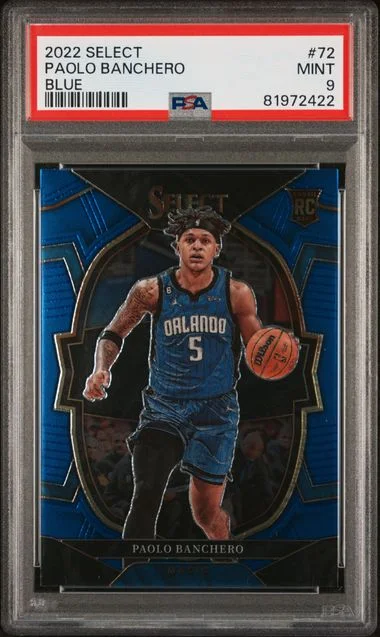 2022 Panini Select Paolo Banchero Blue #72 card image