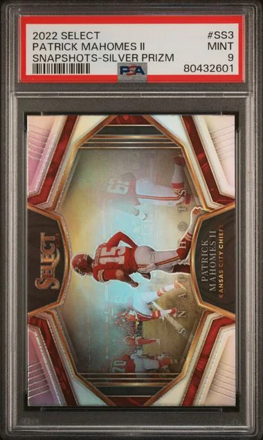 2022 Panini Select Patrick Mahomes II Snapshots Silver Prizm #SS3 card image
