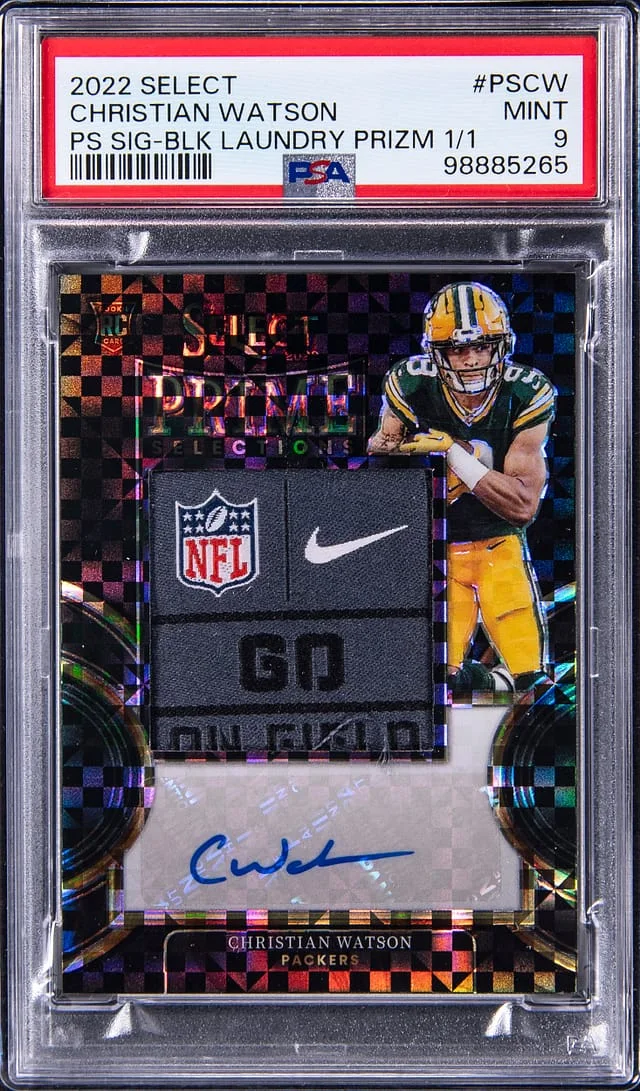 2022 Panini Select Prime Signatures Black Nike Laundry #no-number card image