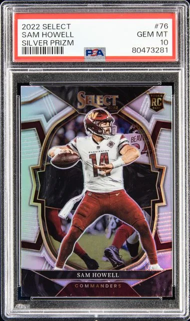 2022 Panini Select Sam Howell Silver Prizm #76 card image