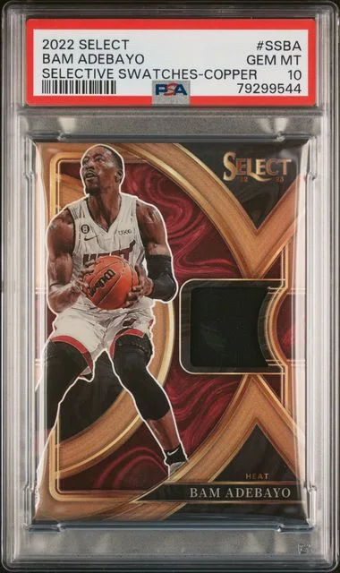 2022 Panini Select Selective Swatches Copper Ssba Bam Adebayo #no-number card image