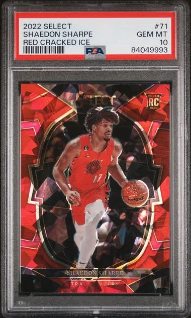 2022 Panini Select Shaedon Sharpe Light Blue #71 card image