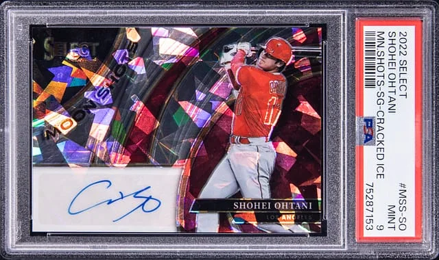 2022 Panini Select Shohei Ohtani Moon Shots Cracked Ice #MSS-SO card image