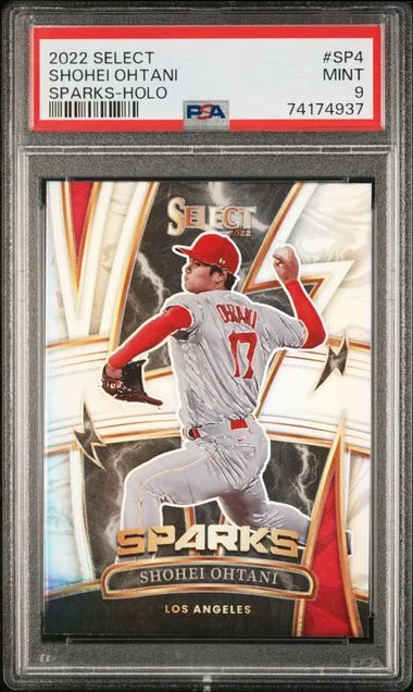 2022 Panini Select Shohei Ohtani Sparks Holo #SP4 card image