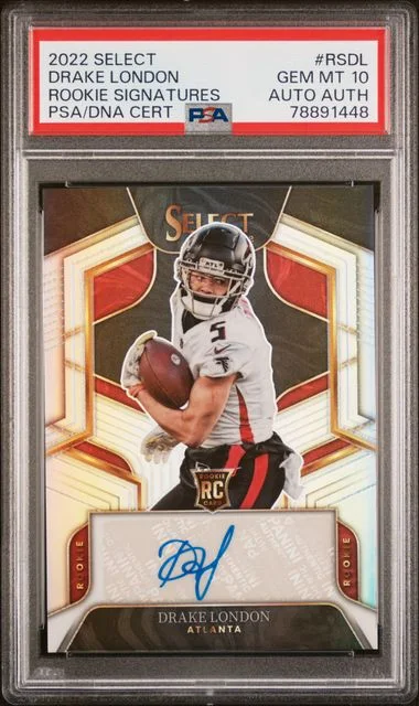 2022 Panini Select Signatures Rsdl Drake London #no-number card image