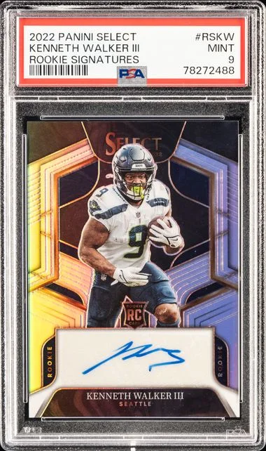 2022 Panini Select Signatures Rskw Kenneth Walker III #no-number card image