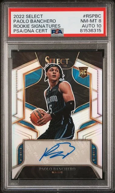 2022 Panini Select Signatures Rspbc Paolo Banchero #no-number card image