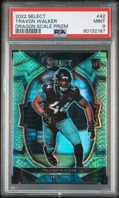 2022 Panini Select Travon Walker Dragon Scale Prizm #42 card image