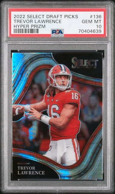 2022 Panini Select Trevor Lawrence Hyper Prizm #136 card image