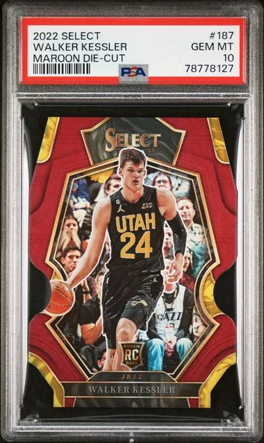 2022 Panini Select Walker Kessler Maroon Die-Cut #187 card image