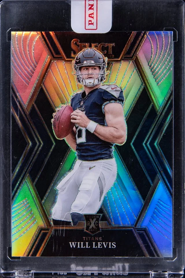 2022 Panini Select Will Levis - Panini Encased XRC Silver Prizm #504 card image