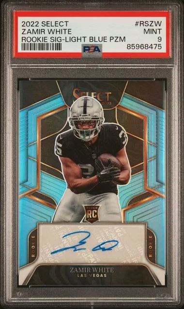 2022 Panini Select Zamir Signatures Light Blue Prizm #RSZW card image