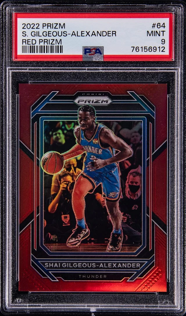 2022 Panini Shai Gilgeous-Alexander Red Prizm #64 card image