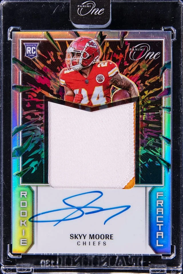 2022 Panini Sky Moore One Fractal Patch Autograph #395 card image