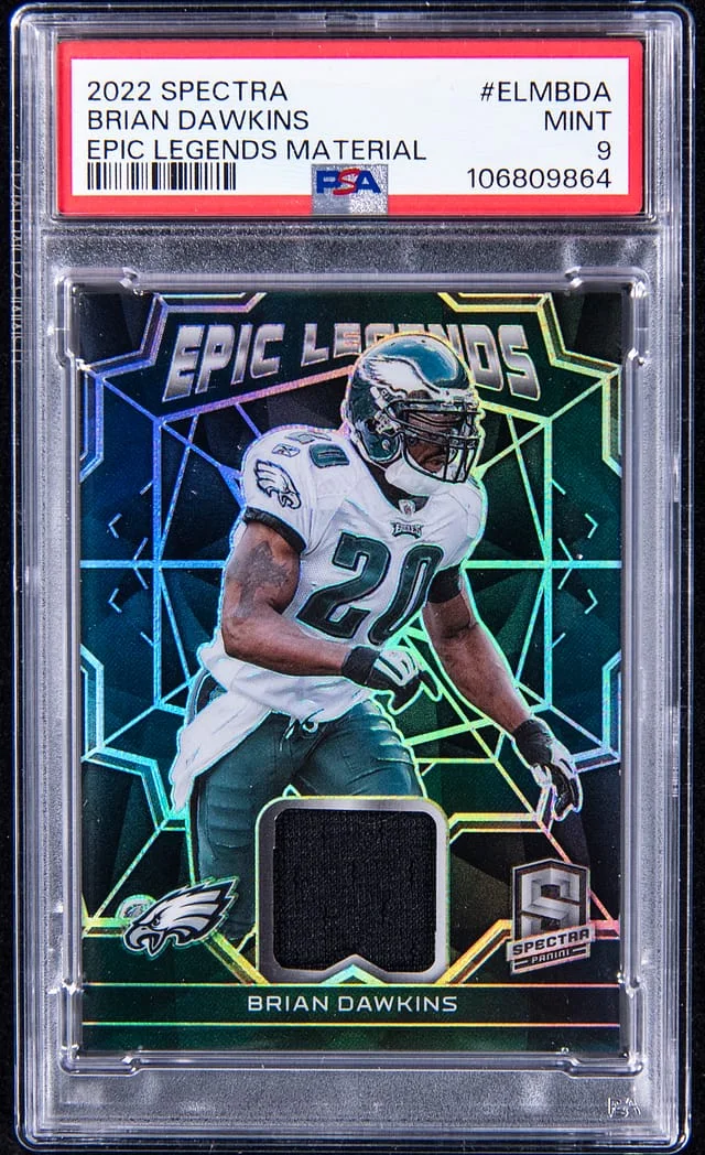 2022 Panini Spectra Brian Dawkins Epic Legends Materials #ELM-BDA card image
