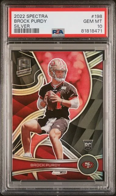 2022 Panini Spectra Brock Purdy Silver #198 card image