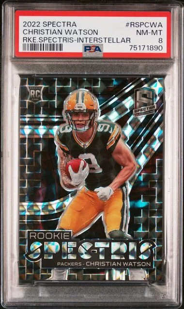 2022 Panini Spectra Christian Watson Spectris Interstellar #RSP-CWA card image