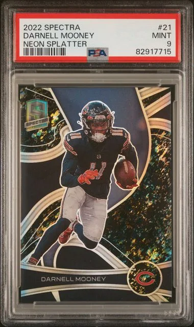 2022 Panini Spectra Darnell Mooney Neon Splatter #21 card image