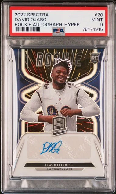 2022 Panini Spectra David Ojabo Autographs Hyper #20 card image