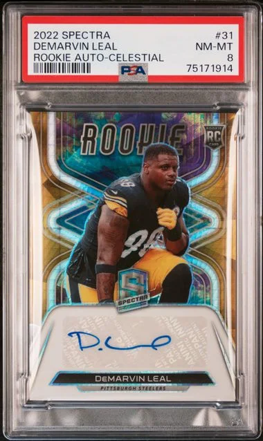 2022 Panini Spectra DeMarvin Leal Autographs Celestial #31 card image