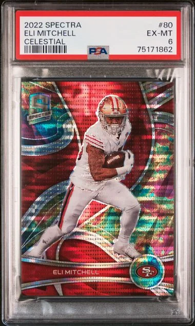 2022 Panini Spectra Eli Mitchell Celestial #80 card image