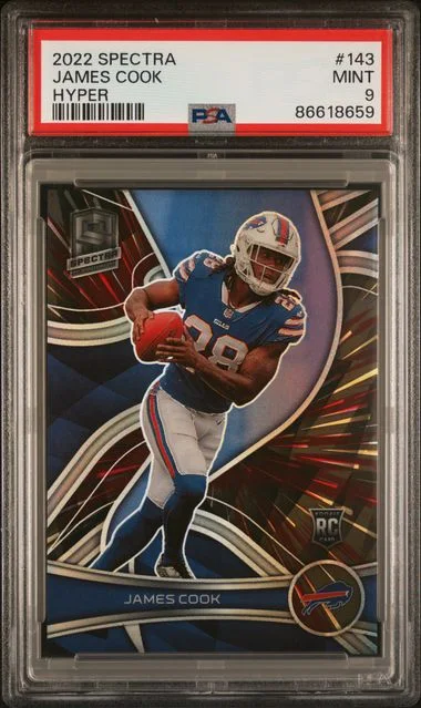 2022 Panini Spectra James Cook Hyper #143 card image