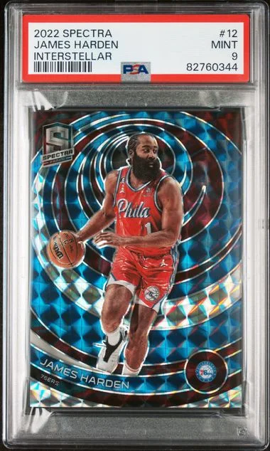 2022 Panini Spectra James Harden Interstellar #12 card image