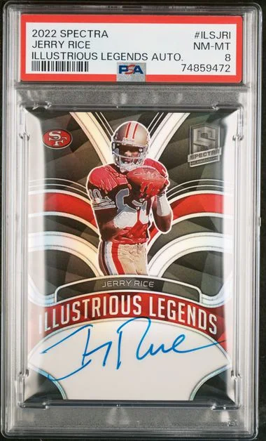 2022 Panini Spectra Jerry Rice Illustrious Legends Autographs #ILSJRI card image