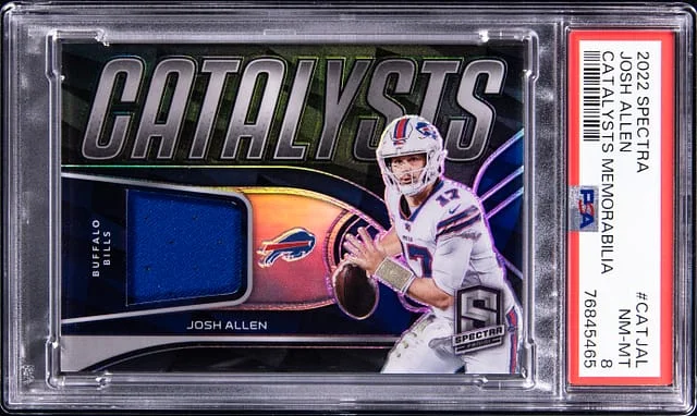 2022 Panini Spectra Josh Allen Catalysts Memorabilia #CATJAL card image
