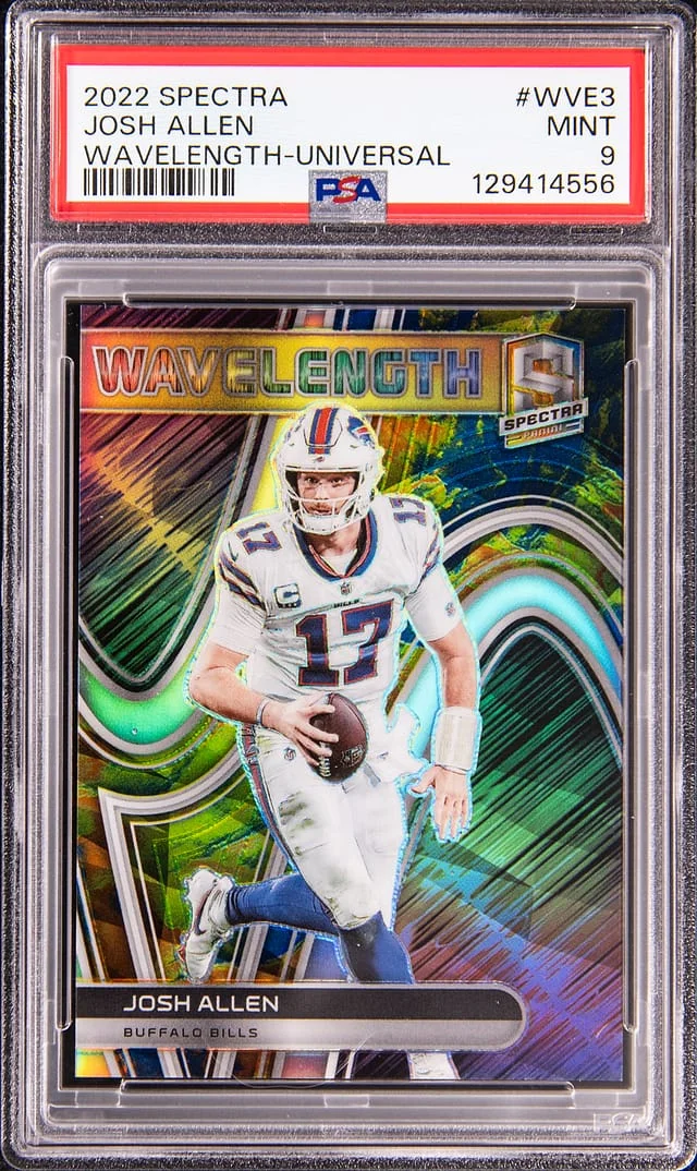 2022 Panini Spectra Josh Allen Wavelength Universal #WVE3 card image
