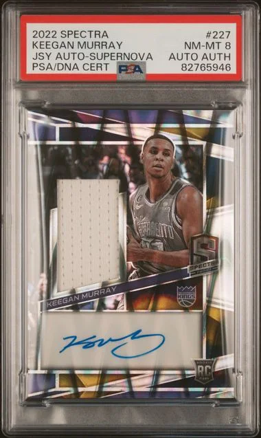 2022 Panini Spectra Keegan Murray Jersey Autograph #227 card image