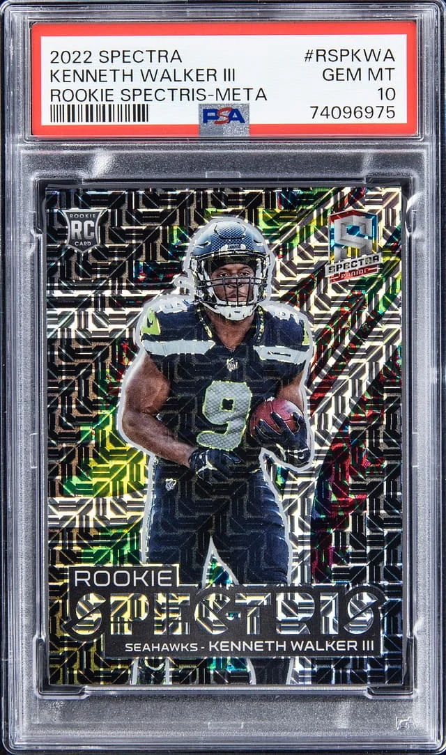 2022 Panini Spectra Kenneth Walker III Spectris Meta #RSPKWA card image