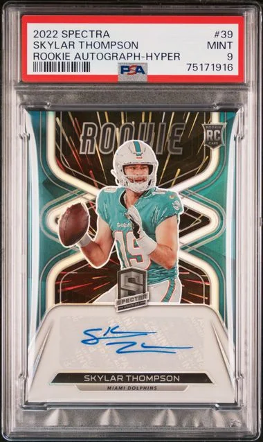 2022 Panini Spectra Skylar Thompson Autographs Hyper #39 card image